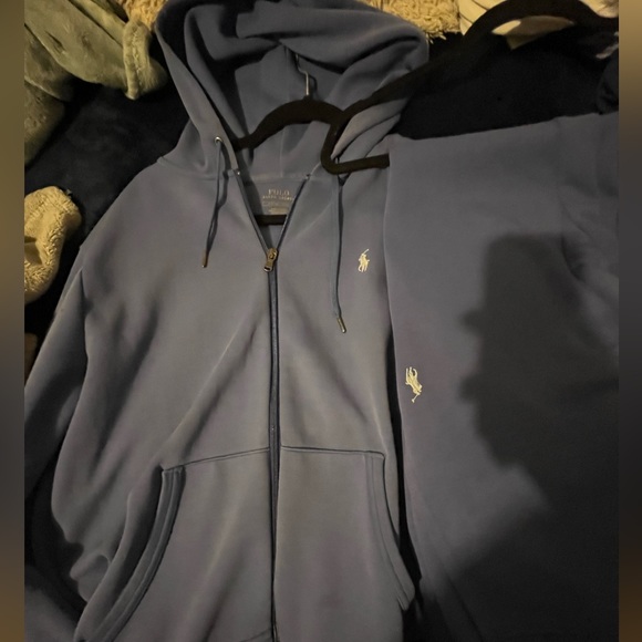 Polo Ralph Lauren, Double-Knit Jogger set super clean, color is Maidstone Blue - Picture 2 of 2